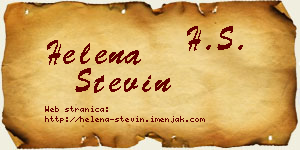 Helena Stevin vizit kartica